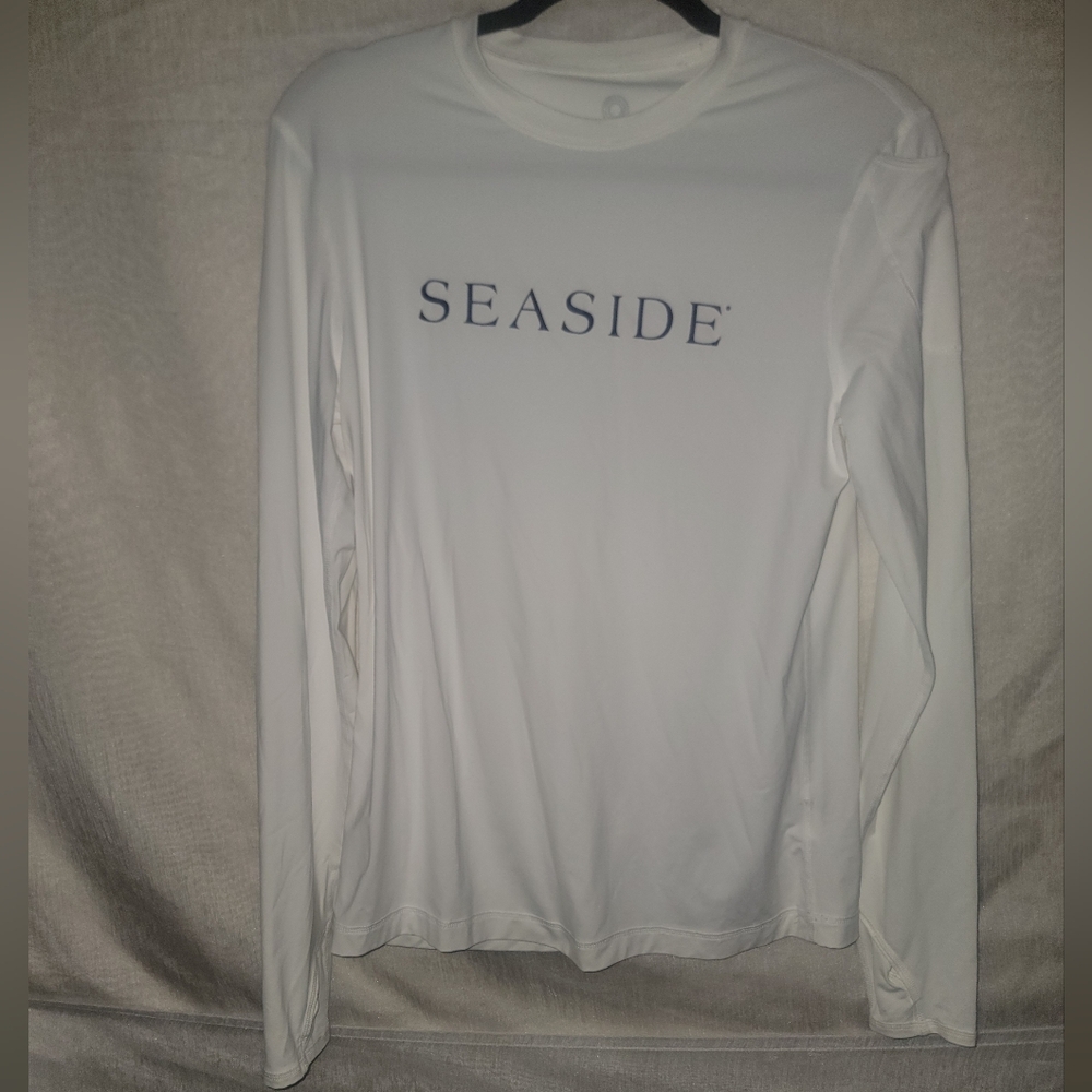 Bloq Uv White Long Sleeve Seaside Tee